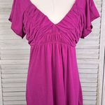 Hot Tempered  (Don't Be Afraid) Babydoll Y2K Tee Magenta-XL Photo 0