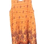 Magic Sleeveless Dress - Women's L - Orange Floral Print Photo 1