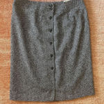 Talbots Vintage Made in USA Women's Wool Blend Button Down Lined Skirt Size 16 Photo 0