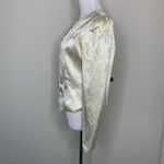 Vintage Cream Gold Metallic Brocade Blazer Sz Small Photo 2