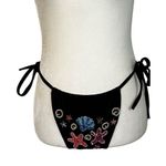 Oceanus Marissa Bikini Bottoms in Multicolor Medium New Womens Swimsuits Black Photo 4