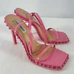 Steve Madden Steve Madden Zelle Square Toe Rhinestone Heels in Pink Size 9 Photo 1