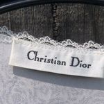 Christian Dior Vintage  Lingerie Robe Light Blue Lace Petite Photo 6