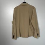 Kathy Che Women's Olive Green Military Style Studded Button Up Top Photo 5