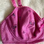 Marks & Spencer Pink Floral Embroidered Lace Bra Women's Size 34C Photo 3