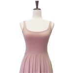 Reformation Mary Tank Dress Blush Jersey Knit Scoop Neck Midi Women's Size Small Photo 5