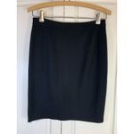 Gap Moto Full Zip Pencil Skirt Women 4 Black Retro Goth Emo Punk Knee Length Photo 2