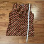 Classiques Entier - Black and Orange Houndstooth Blouse Size M Photo 5