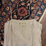 David's Bridal David’s Bridal Elegant Cream Champagne Shimmer Dress wedding Formal Prom Gown Photo 1