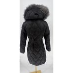 Michael Kors New! Black Quilted Down Faux Fur Long Puffer Coat Black Sz XS $360 Photo 6