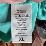 LuLaRoe NWOT  Melissa Aqua Blue Shark-bite Hem Tunic Top Size XL Photo 3