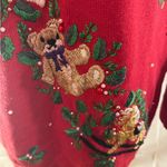 Vintage Victoria Jones Woman Red Holiday Sweater Size L Photo 1