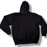 Good Vibes Thick Heavy Hoodie Black w Aqua & White Rainbow Sweater Women's 2XL Size XXL Photo 1