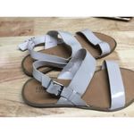 Journee Collection Lavine Statement Womens 9.5 Beige Faux Leather Strappy Sandal Photo 1