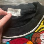 Vintage Mos Black Hand Embroidered Bird T Shirt L Size L Photo 6