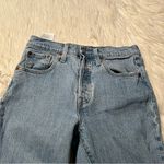 Levi's Levi’s 501 Skinny Jean Light Wash Button Fly Raw Hem 25x30 Photo 5