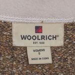 Woolrich Full Zip Cardigan with Leaf Embroidery in Fawn Heather - Size S - GUC Photo 8