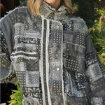 POL  Black Multi Hooded Patchwork Jacket Photo 4