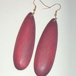 Elegant Wooden Retro Boho Drop Earrings Brown Photo 1
