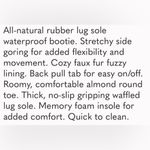 Chooka  Women’s Waterproof Faux Fur Lined Rubber Rain Boot Memory Foam Insole Photo 8