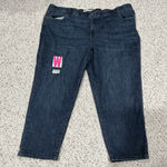 Sonoma Womans  Goods For Life Capri Denim Blue Jeans Elastic Waist 24 W Photo 0