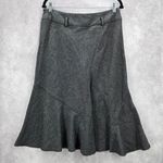 Sandro 092.  Brown Flare Executive Pencil Office Knee Length Skirt 10 Photo 1