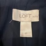 Loft Women's Twill blue blazer size 4 Petite Photo 1
