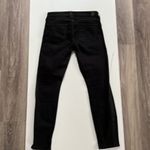Vince Dylan Black Low Rise Stripe Jeans 26 Black Stripe Skinny Leg Photo 5