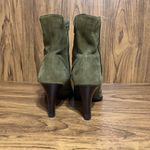 Audrey Brooke  y2k mossy green suede Women’s 6.5M leather heeled boots Photo 3