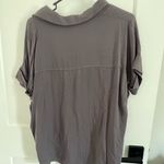 Roolee  Charcoal Button-Up Blouse Photo 1