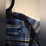 Wrangler  Womens Long Sleeve Western Blue Plaid Pearl Snap Shirt Large Photo 2