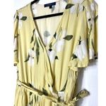 Rachel Roy Rachel By Yellow Floral V-Neck Faux Wrap Midi Dress Plus Size 2X Photo 2