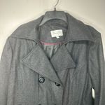 Fashion Bug  Women’s 1X Peacoat Jacket Gray Wool Blend Double Breasted Photo 7
