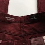 AG Adriano Goldschmied AG Stevie Ankle‎ Slim Straight Leg Maroon Jeans 27R Photo 3