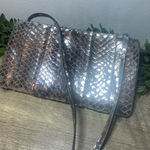 Michael Kors Metallic Snakeskin Clutch Purse Photo 0