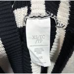 CAbi XS Striped Whistle Cardigan Sweater Black & White Photo 3