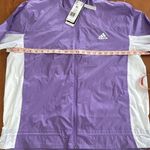 Adidas NWT Running Carrera Violet White Windbreaker Jacket Size XL Photo 7