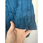 st. john's bay Women's Blouse Size L 3/4 Sleeve V Neck Button Down Dark Teal Photo 6