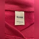 Blair  Iconic Fleece Jacket Womens Large Front Pockets Snap-Front Pink Photo 3