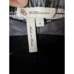 BCBGeneration Y2k 90's Metallic Night Out Dress Sz 8 Black Silver Overlay Mesh Photo 6