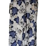 JM Collection Womens Comfort Waistband Capri Wide Leg Pants White Floral Sz S Photo 0