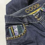 COOGI Embroidered Straight Low Rise Boho Denim Western Jeans 5/6 Inseam 33.5" Photo 6