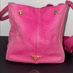 Prada  Pink Canvas Tote Bag Photo 6