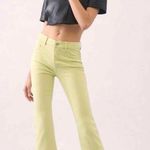 DL1961 NWT  - Bridget Boot High Rise Intsasculpt Crop Pants size 32 Lime Boho Photo 0