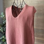 ZARA  cable knit V-neck Dewey Rose vest Photo 1