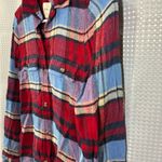 American Eagle  Ahh-mazingly soft Red and Blue Plaid Shirt women’s size XSmall Photo 5
