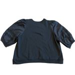 Emily Lovelock Wo's Molly Black Blouse Shirt Top Eyelet Sleeves Size XL Women's Photo 7