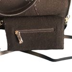 Michael Simon Pink Cadillac Felted Rockabilly Retro Satchel Purse Tote Wristlet Black Photo 2