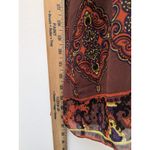 ECI  New York Women's Blouse Top Geometric Beaded Brown Stones Size 10 Photo 4