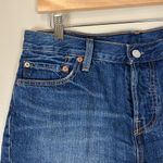 Levi's Levi’s 501 Dark Wash Raw Hem Denim Shorts Photo 1